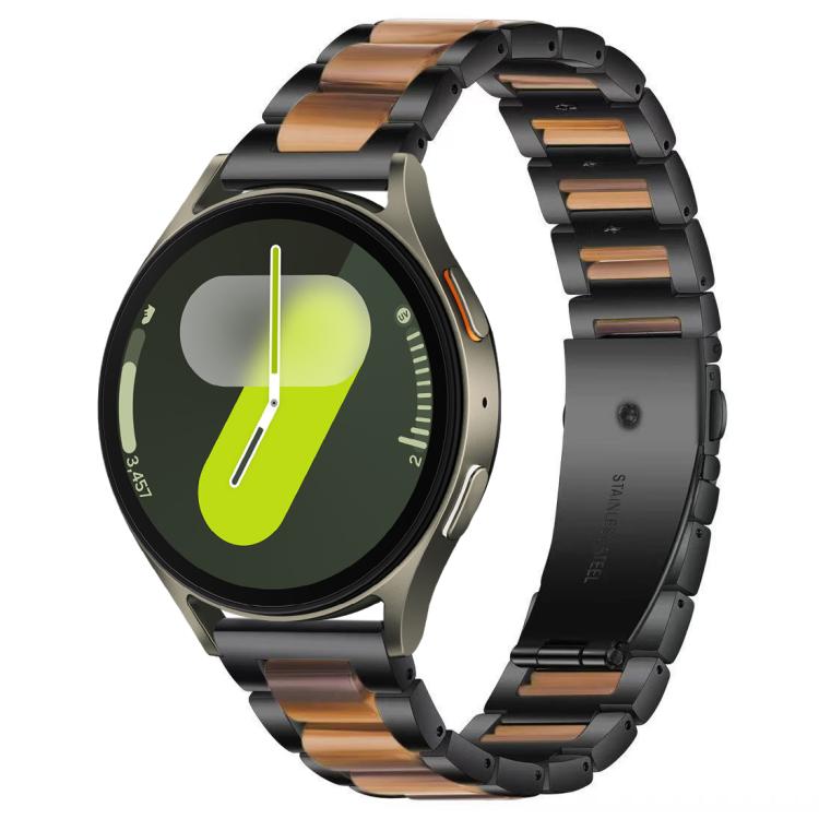 xDfind Three Beads Metal Resin Watch Band, For Samsung Galaxy Watch 7 / 6 / 5 / FE