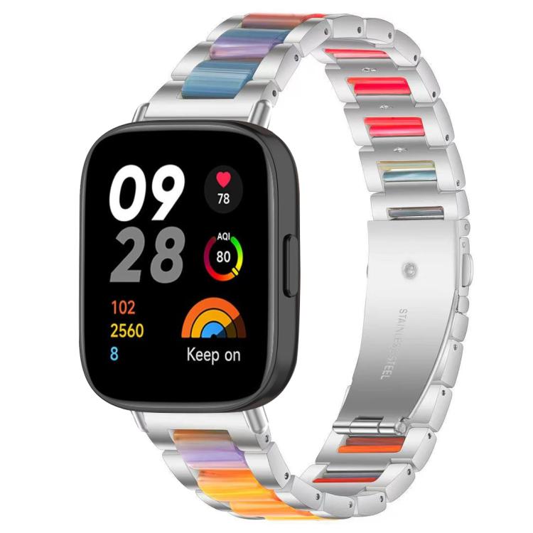 xDfind Three Beads Metal Resin Watch Band, For Redmi Watch 3