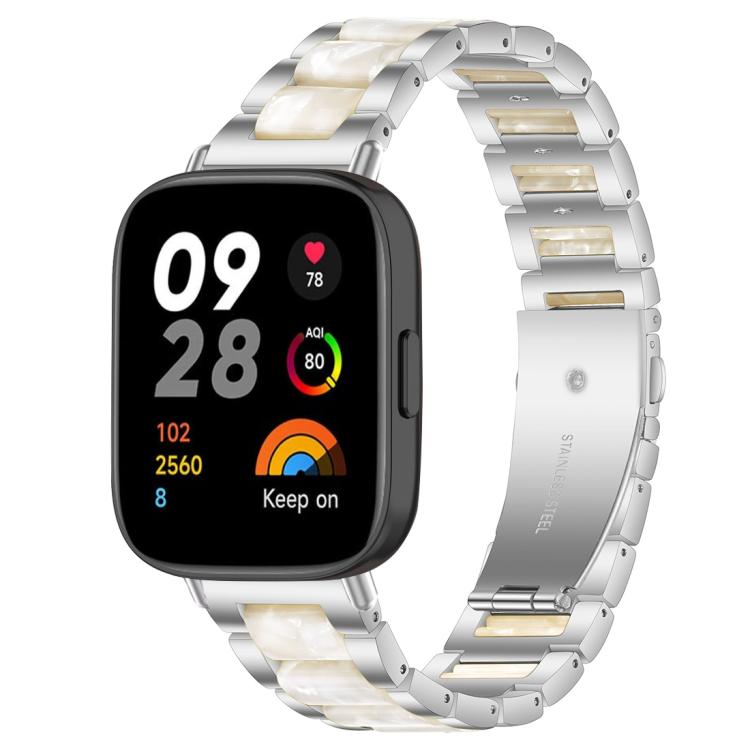 xDfind Three Beads Metal Resin Watch Band, For Redmi Watch 3