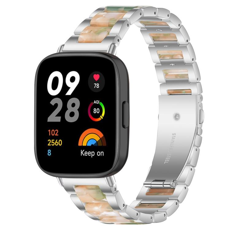 xDfind Three Beads Metal Resin Watch Band, For Redmi Watch 3