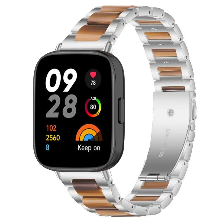 xDfind Three Beads Metal Resin Watch Band, For Redmi Watch 3