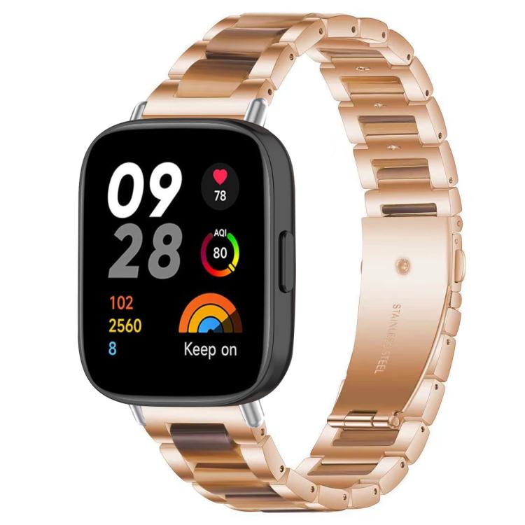 xDfind Three Beads Metal Resin Watch Band, For Redmi Watch 3