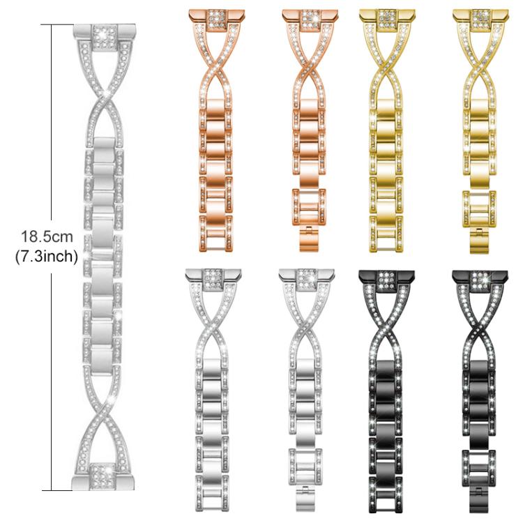xDfind X-Shaped Single Row Diamond Metal Watch Band, For Huawei Watch D2