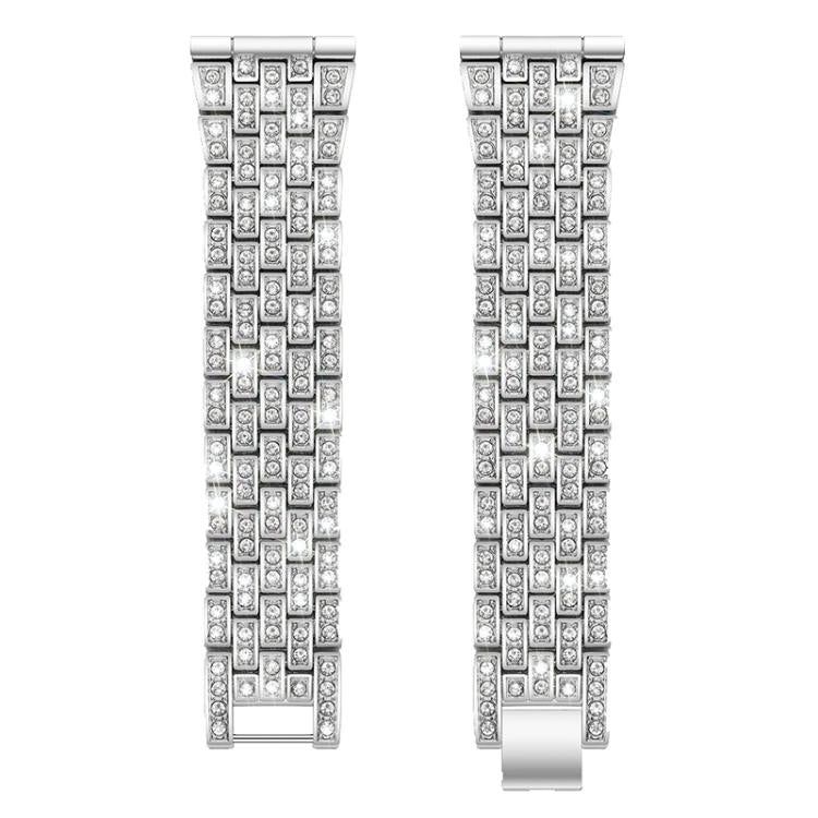 xDfind Five Beads Full Diamond Metal Watch Band, 20mm