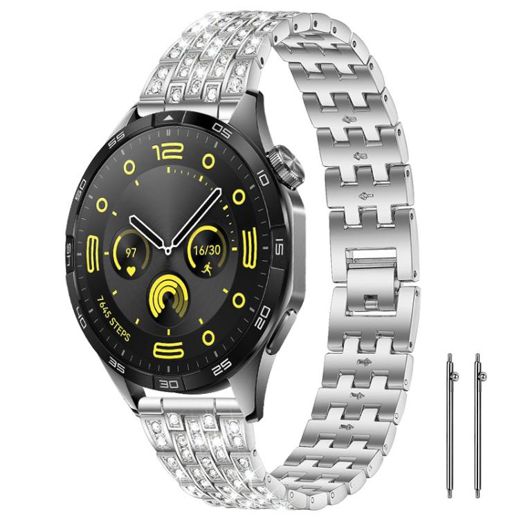 xDfind Five Beads Full Diamond Metal Watch Band, 22mm, 18mm