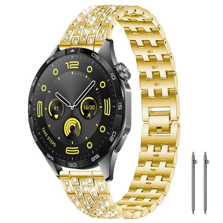xDfind Five Beads Full Diamond Metal Watch Band, 22mm, 18mm