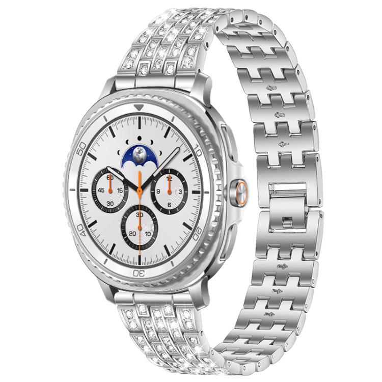 xDfind Five Beads Full Diamond Metal Watch Band, For Samsung Galaxy Watch8 / 8 Classic
