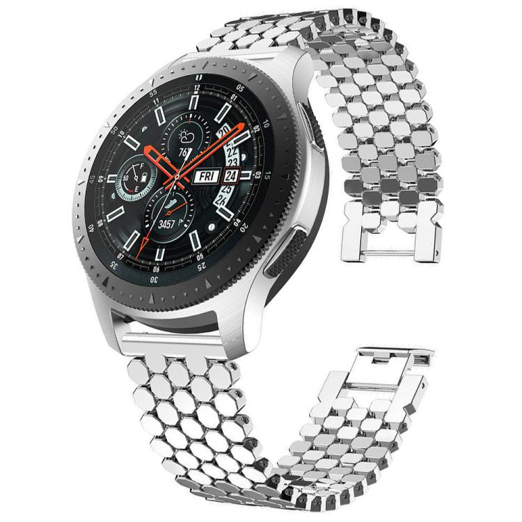 xDfind Fish Scale Texture Metal Watch Band