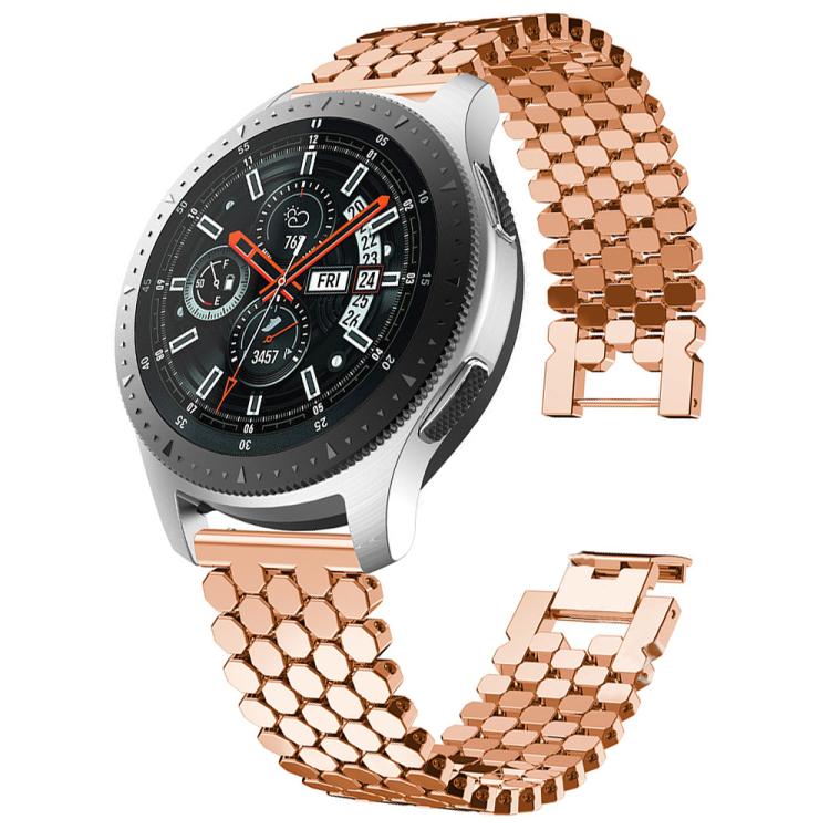 xDfind Fish Scale Texture Metal Watch Band