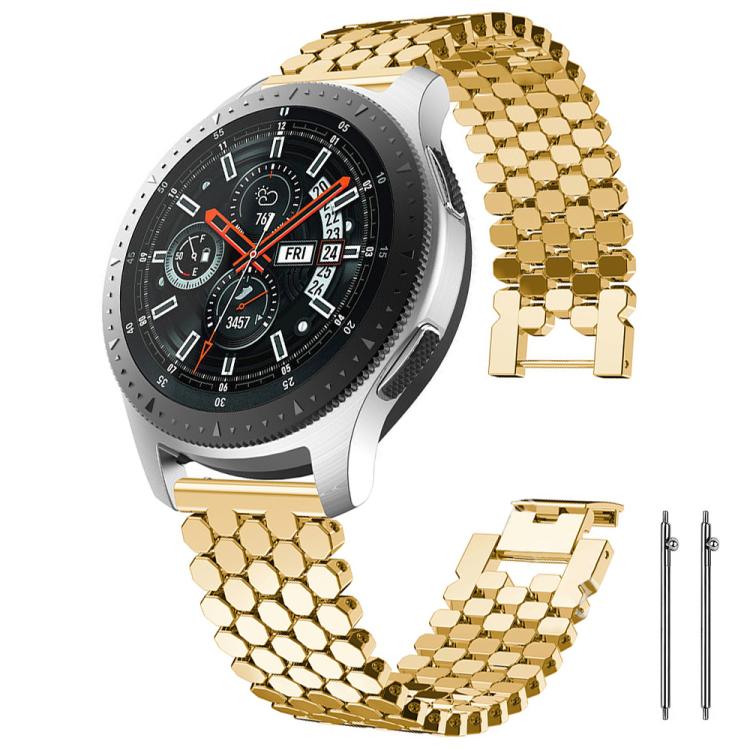 xDfind Fish Scale Texture Metal Watch Band, 18mm