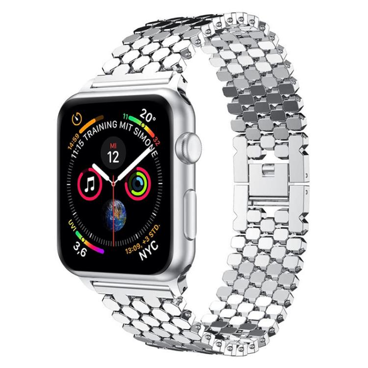 xDfind Fish Scale Texture Metal Watch Band, For Apple Watch 42 / 44 / 45 / 46 / 49mm