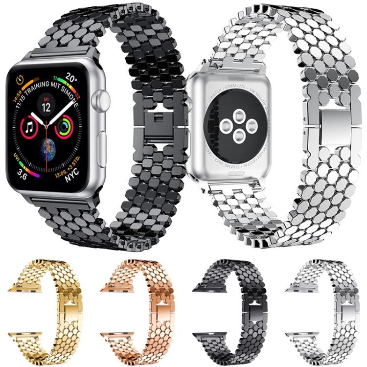 xDfind Fish Scale Texture Metal Watch Band, For Apple Watch 38 / 40 / 41 / S11 42mm