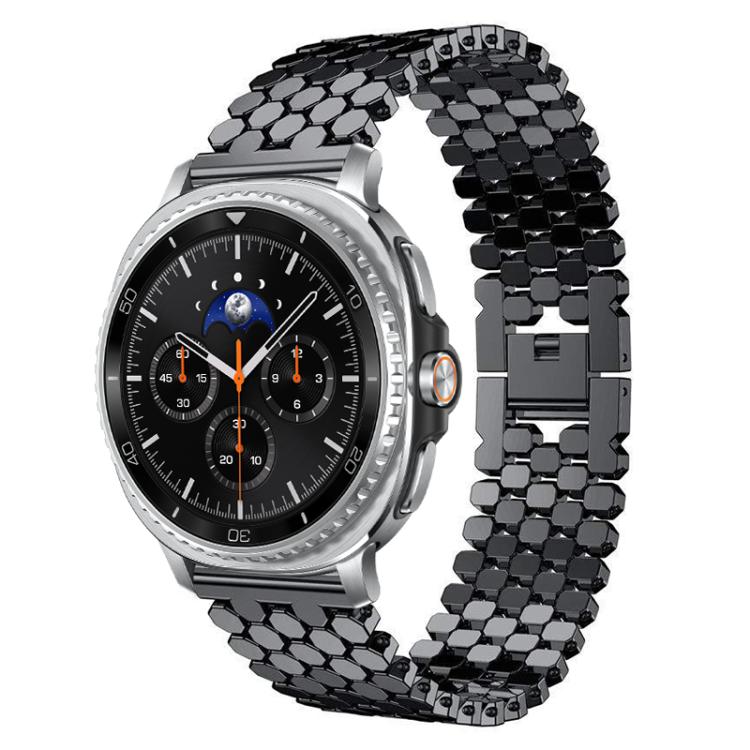 xDfind Fish Scale Texture Metal Watch Band
