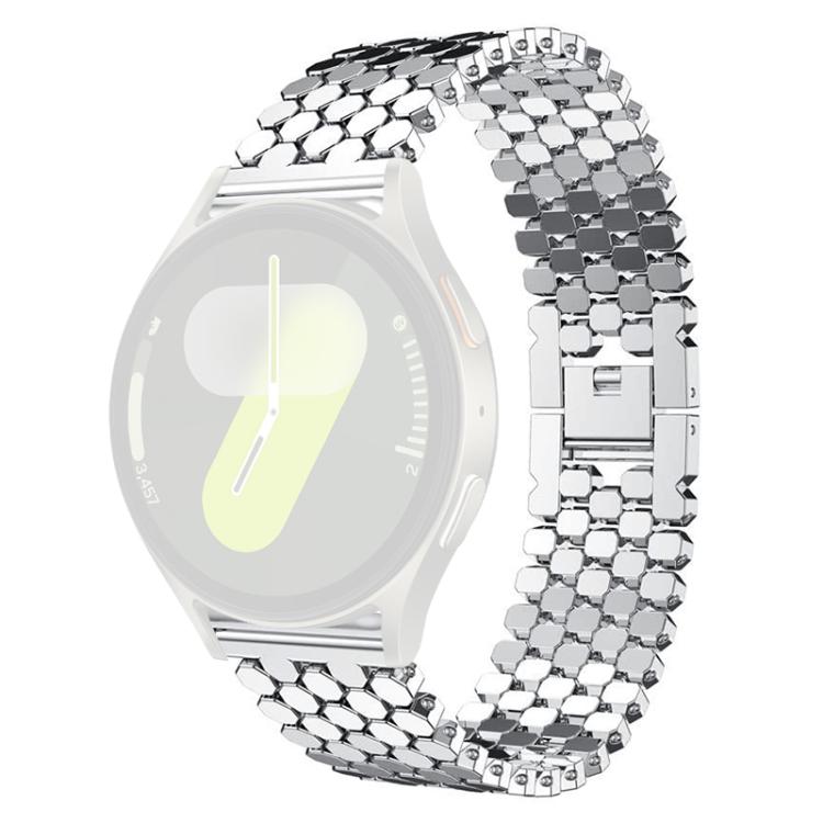 xDfind Fish Scale Texture Metal Watch Band, For Samsung Galaxy Watch7 / FE / 6 / 5 / 4