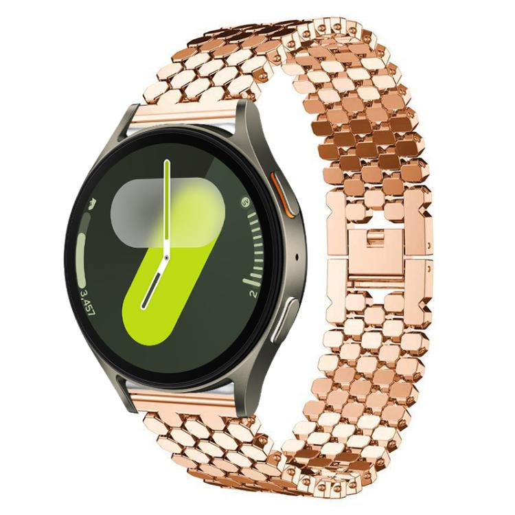 xDfind Fish Scale Texture Metal Watch Band, For Samsung Galaxy Watch7 / FE / 6 / 5 / 4