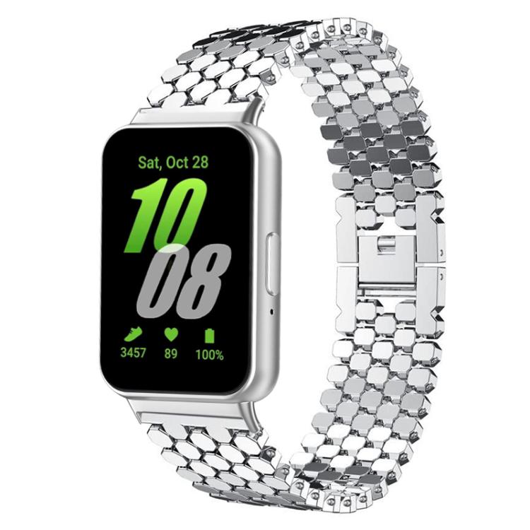 xDfind Fish Scale Texture Metal Watch Band, For Samsung Galaxy Fit3
