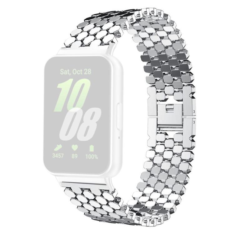 xDfind Fish Scale Texture Metal Watch Band, For Samsung Galaxy Fit3