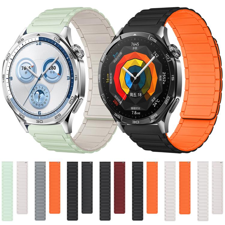 xDfind I-shaped Magnetic Silicone Watch Band, 22mm
