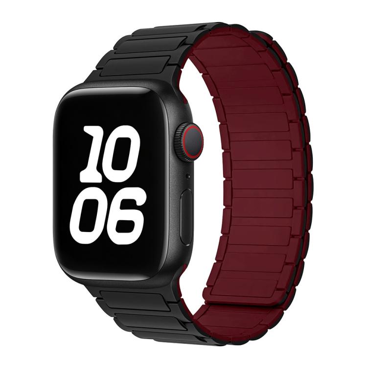 xDfind I-shaped Magnetic Silicone Watch Band, For Apple Watch 42 / 44 / 45 / 46 / 49mm