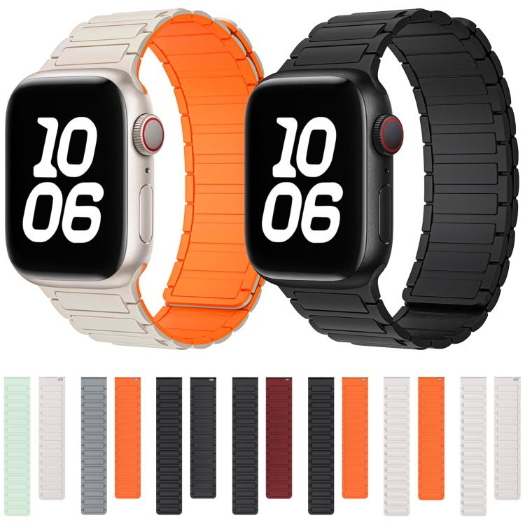 xDfind I-shaped Magnetic Silicone Watch Band, For Apple Watch 38 / 40 / 41 / S10 42mm