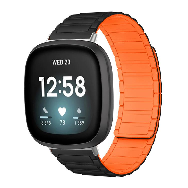 xDfind I-shaped Magnetic Silicone Watch Band, For Fitbit Versa 4 / 3 / Sense 2 / Sense
