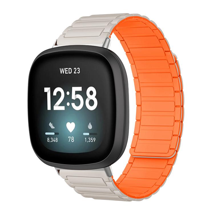 xDfind I-shaped Magnetic Silicone Watch Band, For Fitbit Versa 4 / 3 / Sense 2 / Sense
