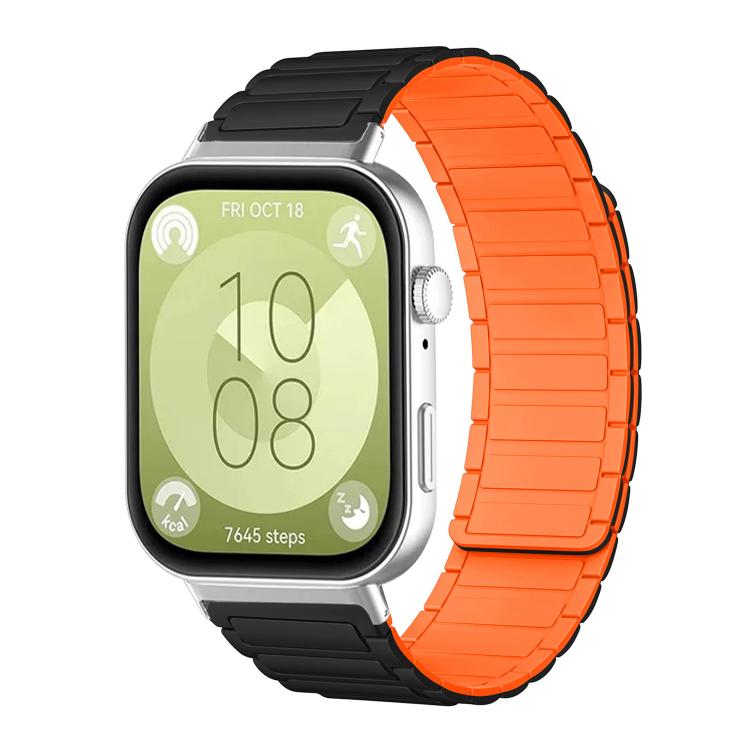 xDfind I-shaped Magnetic Silicone Watch Band, For Huawei Watch Fit4 / Fit4 Pro / Fit3