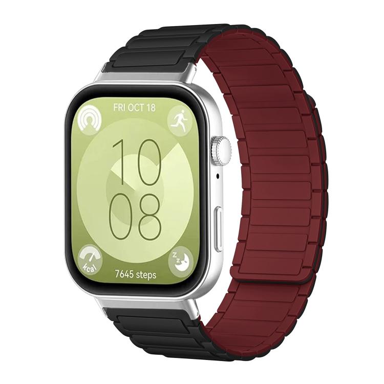 xDfind I-shaped Magnetic Silicone Watch Band, For Huawei Watch Fit4 / Fit4 Pro / Fit3