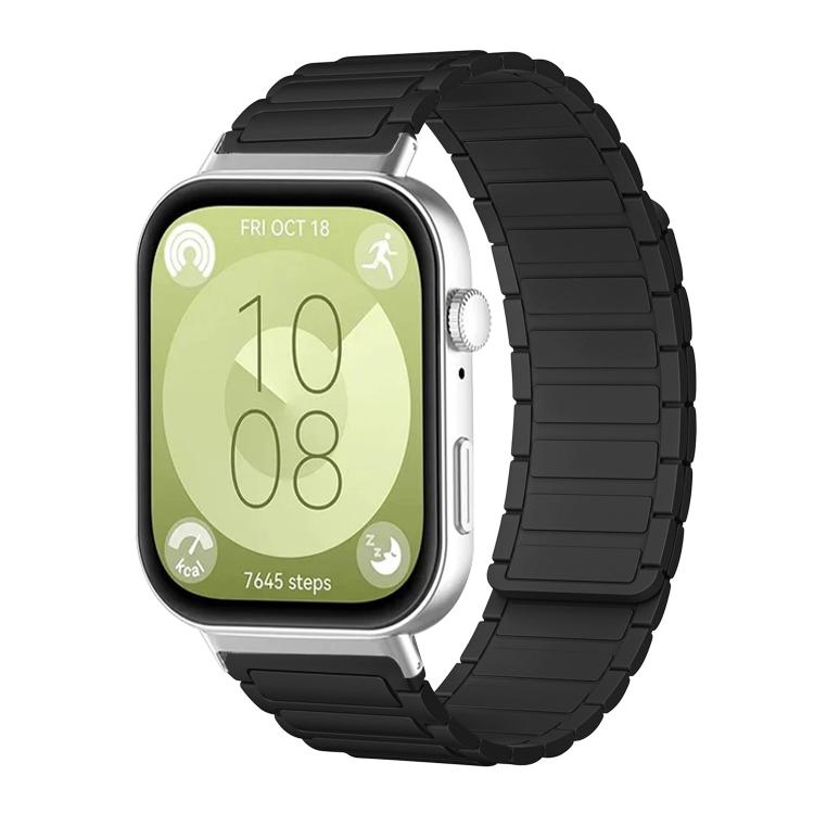 xDfind I-shaped Magnetic Silicone Watch Band, For Huawei Watch Fit4 / Fit4 Pro / Fit3