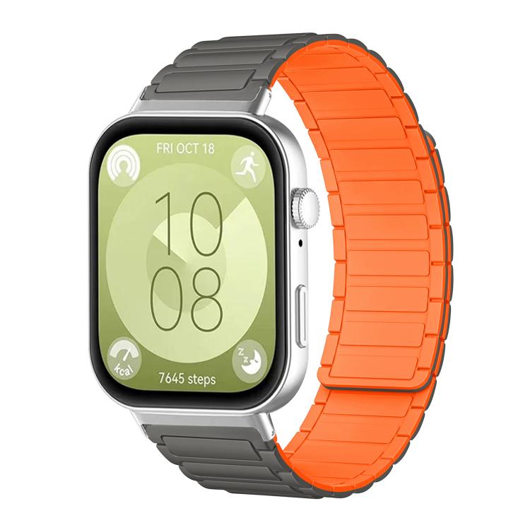 xDfind I-shaped Magnetic Silicone Watch Band, For Huawei Watch Fit4 / Fit4 Pro / Fit3