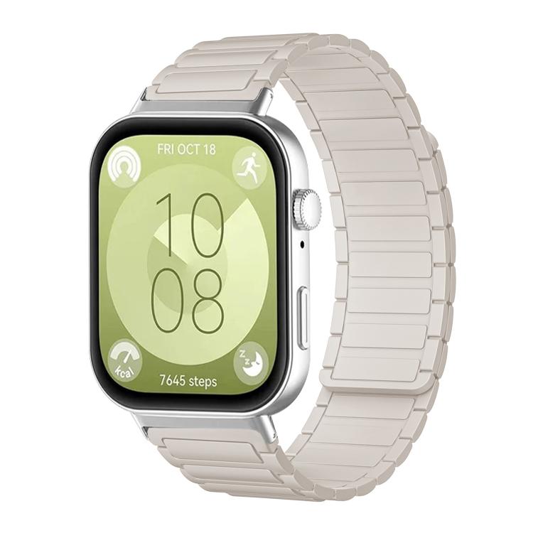 xDfind I-shaped Magnetic Silicone Watch Band, For Huawei Watch Fit4 / Fit4 Pro / Fit3