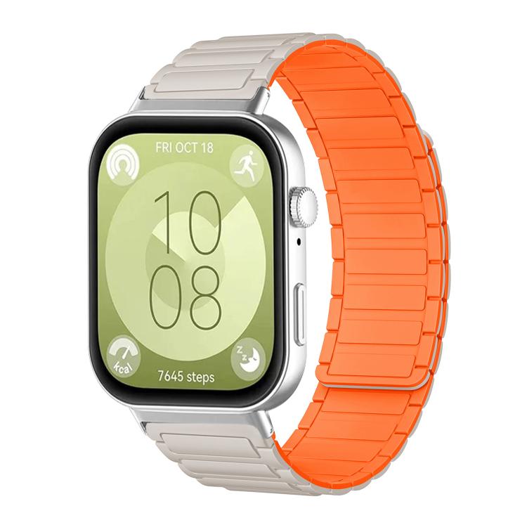 xDfind I-shaped Magnetic Silicone Watch Band, For Huawei Watch Fit4 / Fit4 Pro / Fit3