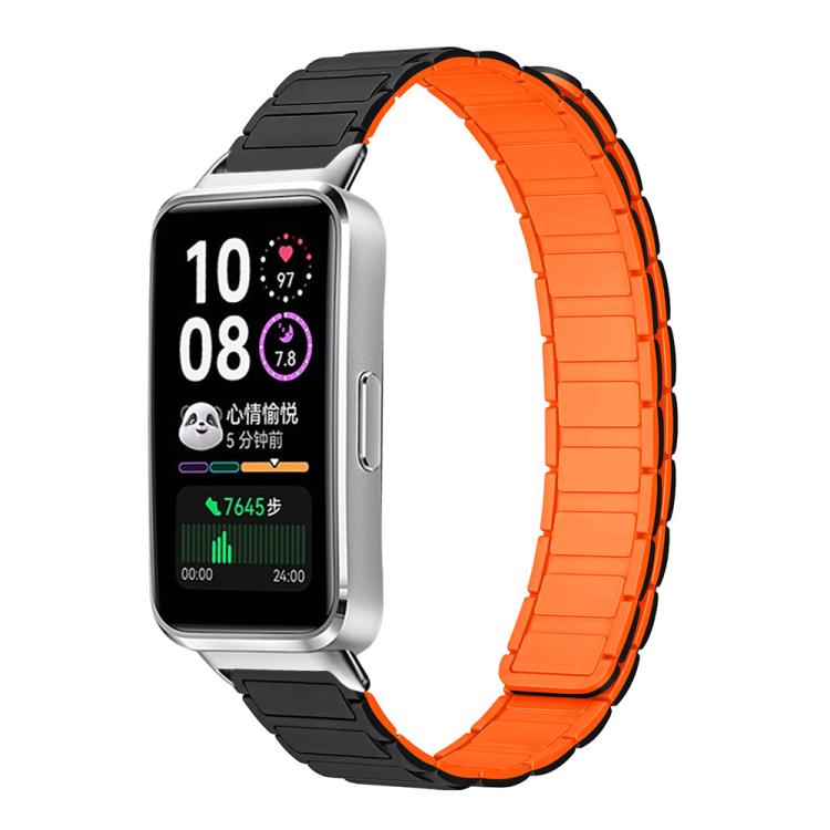 xDfind I-shaped Magnetic Silicone Watch Band, For Huawei Band 10 / 9 / 8