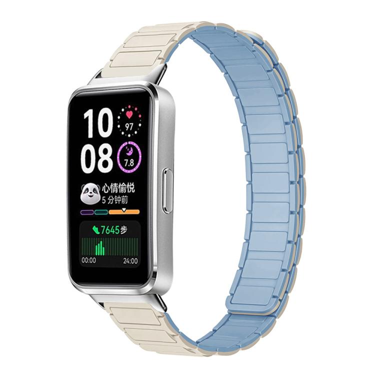 xDfind I-shaped Magnetic Silicone Watch Band, For Huawei Band 10 / 9 / 8