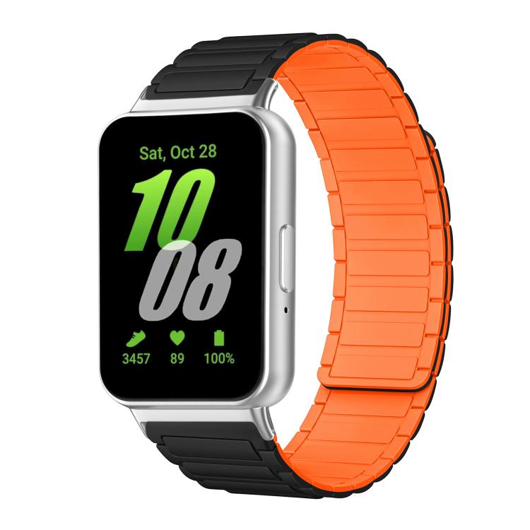 xDfind I-shaped Magnetic Silicone Watch Band, For Samsung Galaxy Fit3 SM-R390