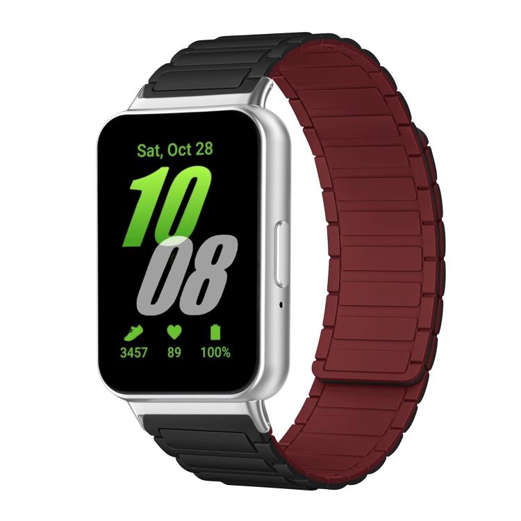 xDfind I-shaped Magnetic Silicone Watch Band, For Samsung Galaxy Fit3 SM-R390