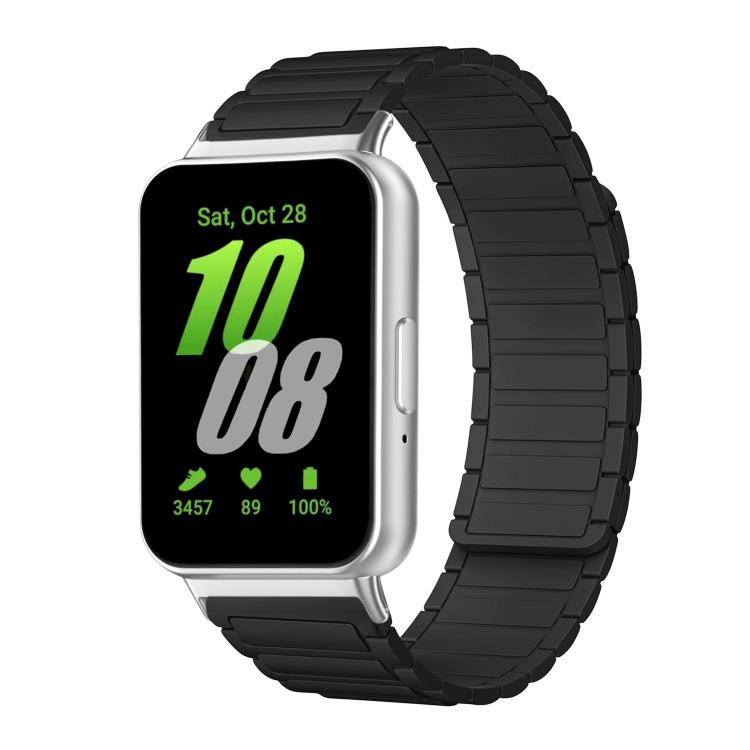 xDfind I-shaped Magnetic Silicone Watch Band, For Samsung Galaxy Fit3 SM-R390