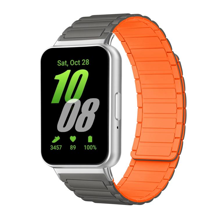 xDfind I-shaped Magnetic Silicone Watch Band, For Samsung Galaxy Fit3 SM-R390