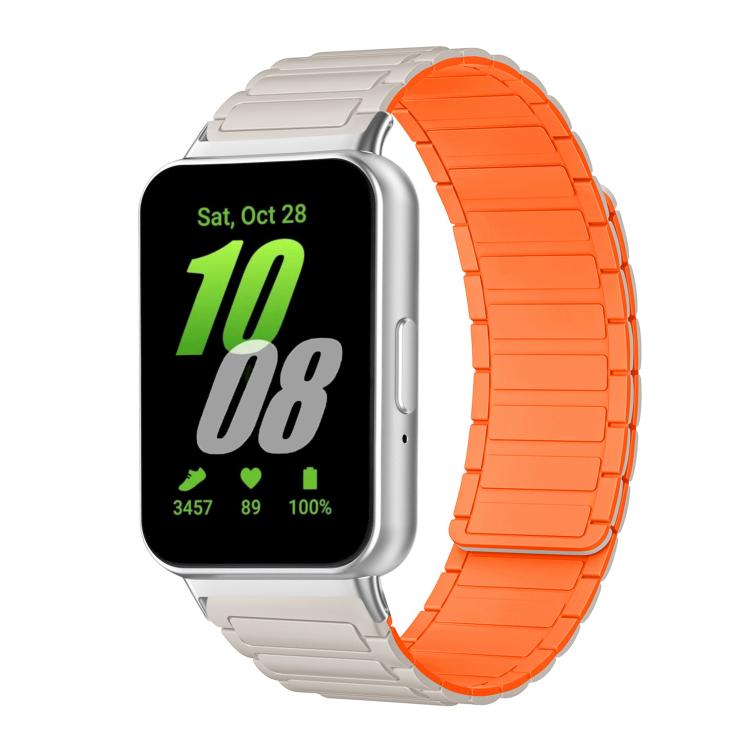 xDfind I-shaped Magnetic Silicone Watch Band, For Samsung Galaxy Fit3 SM-R390