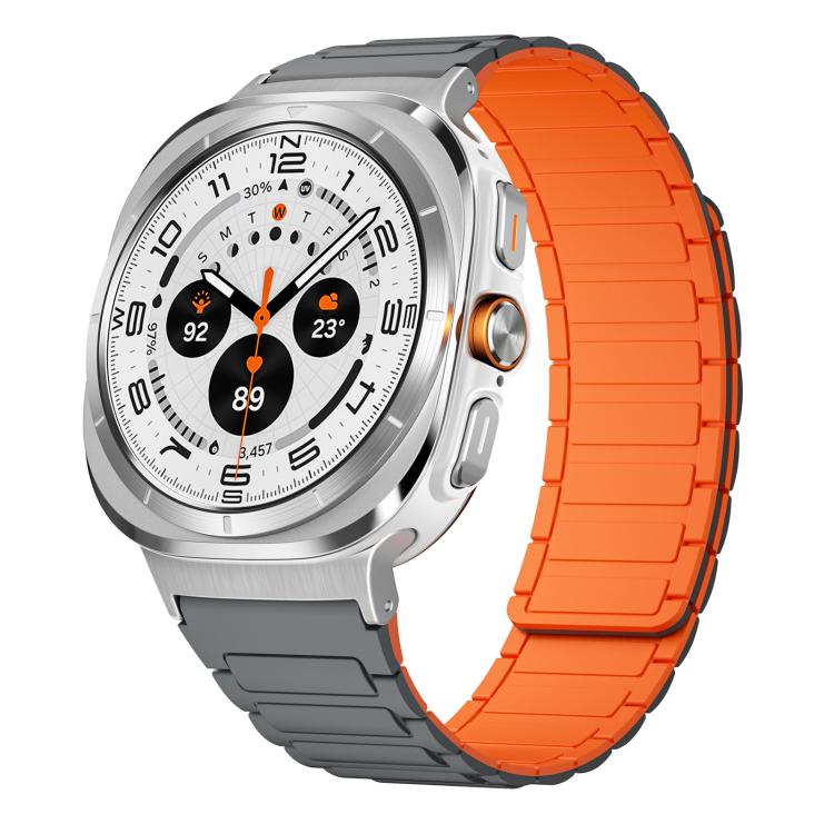 xDfind I-shaped Magnetic Silicone Watch Band, For Samsung Galaxy Watch Ultra / Ultra 2025
