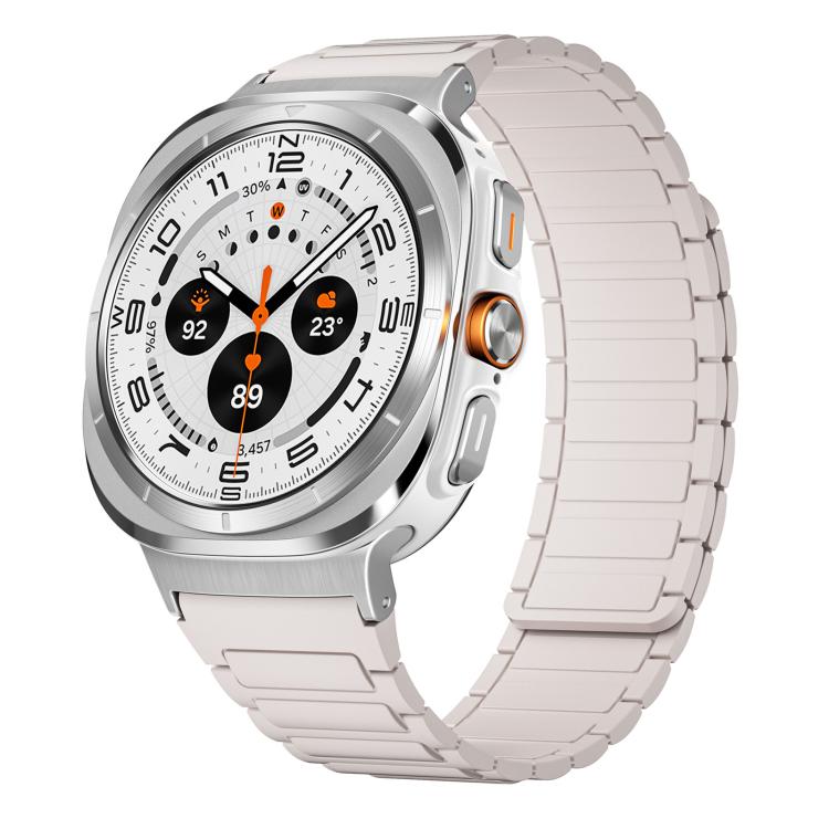xDfind I-shaped Magnetic Silicone Watch Band, For Samsung Galaxy Watch Ultra / Ultra 2025