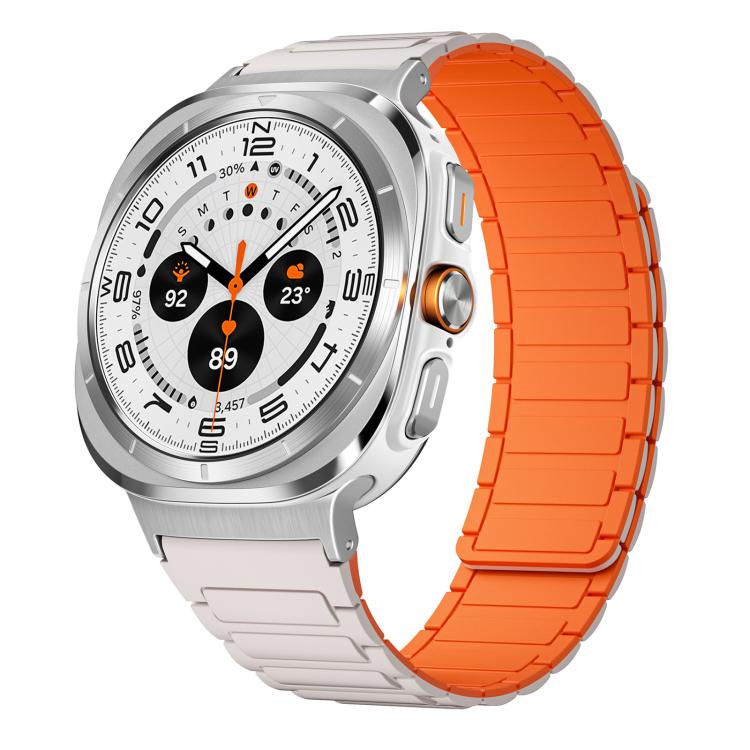 xDfind I-shaped Magnetic Silicone Watch Band, For Samsung Galaxy Watch Ultra / Ultra 2025