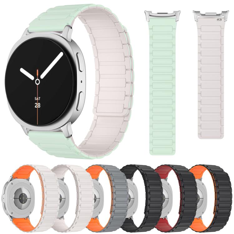xDfind I-shaped Magnetic Silicone Watch Band, For Samsung Galaxy Fit3 SM-R390