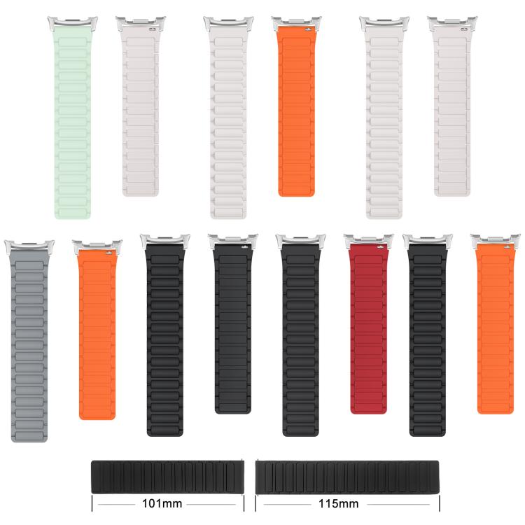 xDfind I-shaped Magnetic Silicone Watch Band, For Samsung Galaxy Watch Ultra / Ultra 2025