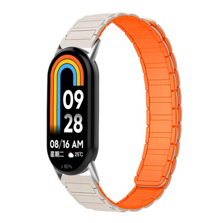 xDfind I-shaped Magnetic Silicone Watch Band, For Xiaomi Smart Band 10 / 9 / 8