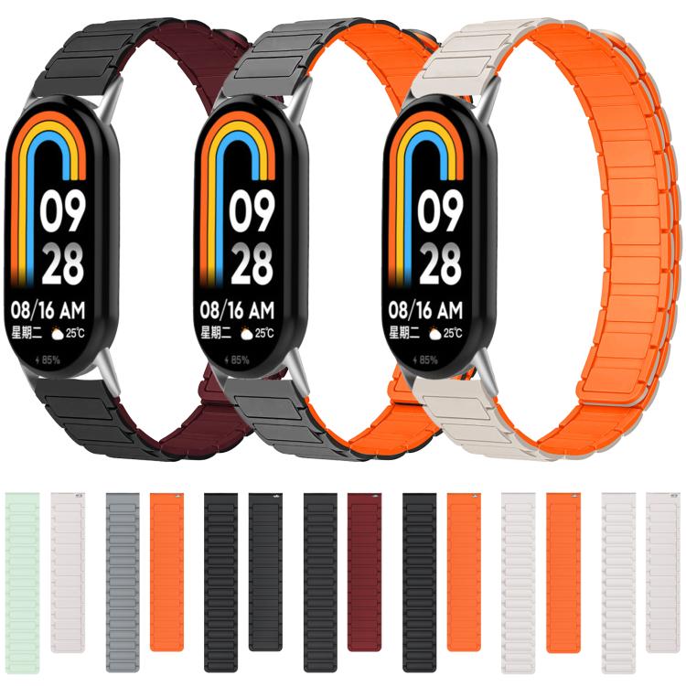 xDfind I-shaped Magnetic Silicone Watch Band, For Xiaomi Smart Band 10 / 9 / 8