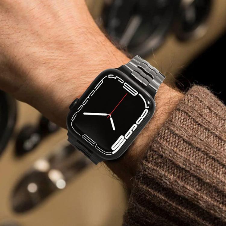 xDfind Butterfly Buckle Stainless Steel Watch Band, For Apple Watch 42 / 44 / 45 / 46 / 49mm