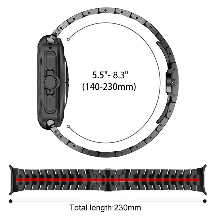 xDfind Butterfly Buckle Stainless Steel Watch Band, For Samsung Galaxy Watch8 / 8 Classic