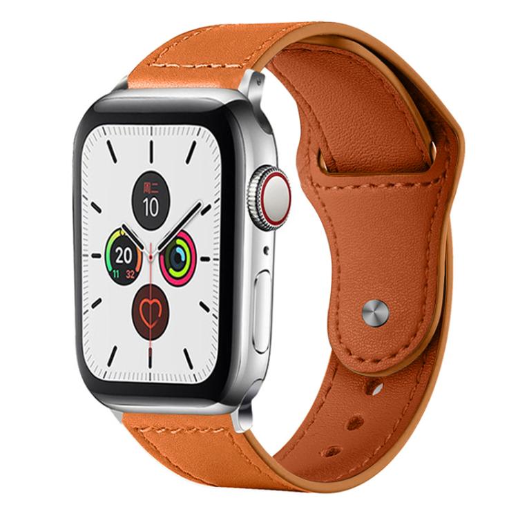 xDfind Rivet Buckle Genuine Leather Watch Band, For Apple Watch 42 / 44 / 45 / 46 / 49mm