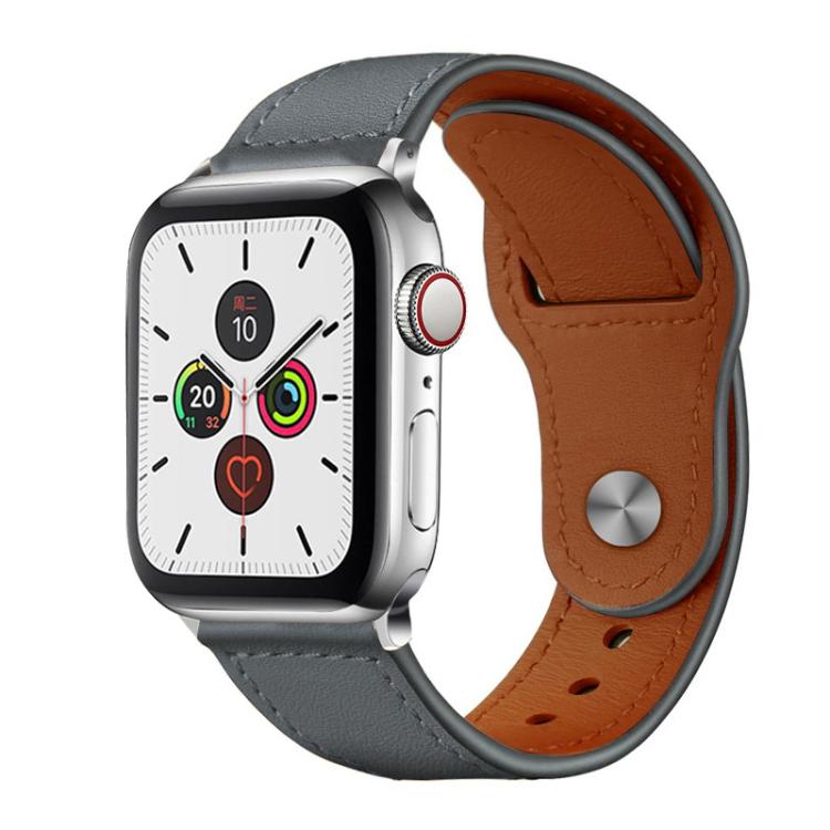 xDfind Rivet Buckle Genuine Leather Watch Band, For Apple Watch 42 / 44 / 45 / 46 / 49mm